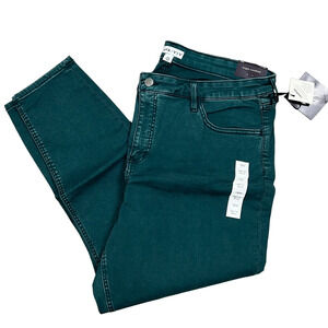 Ava & Viv Women's Plus Size Green High-Rise Ankle Jeans - Size 18W - NWT